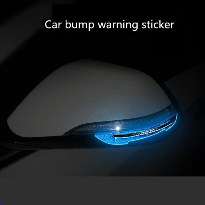 Accessoires auto intérieurs,Rétroviseur de voiture Autocollants Réfléchissants pour Citroen C1 C2 C3 C4 C5 C6 C8 C4L - Type Bleu