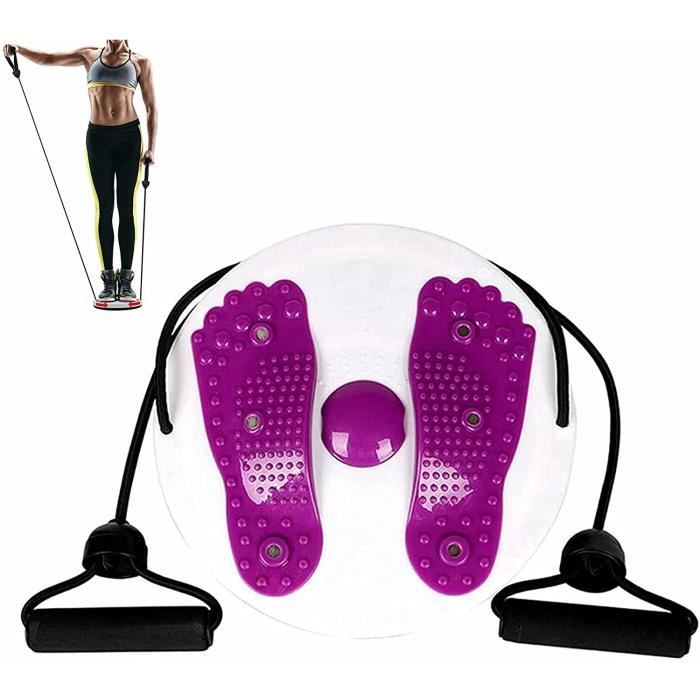 Disque Twist Waist avec corde de traction, Panneau Torsion Appareil De Fitness pour Perdre du Poids