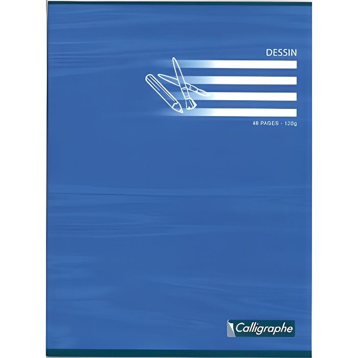 CAHIER DESSIN 24 x 32 CM UNI 120G 48P