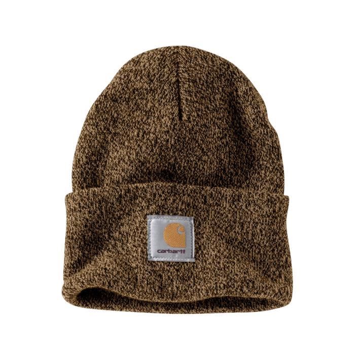 Carhartt - Work in Progress Acrylic Watch Bonnet Homme Dark Brown/Sandstone - (Taille unique)