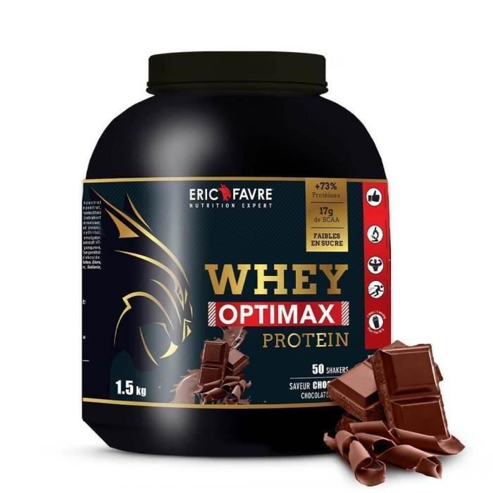 Eric Favre - Whey Optimax Protein - Proteines - Chocolat - 1,5kg