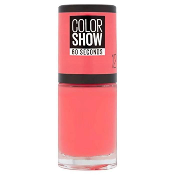 GEMEY MAYBELLINE Colorshow Vernis à ongle 12 Sunset cosmo blister x1