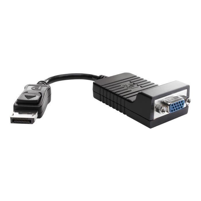 HP Adaptateur VGA DisplayPort (M) pour HD-15 (F) 20 cm pour EliteDesk 800 G2 ProDesk 600 G2 ProOne 400 G2, 600 G2 RP9 G1…