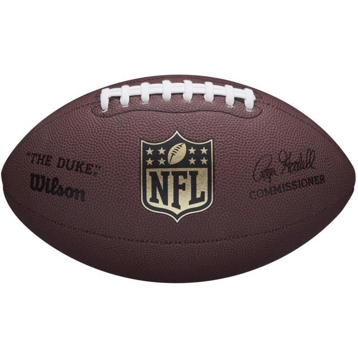 Wilson, Ballon de Foootbal Américain, American Football, Réplique fidèle du Ballon NFL -The Duke-, Pour joueurs occasionnels et Coll