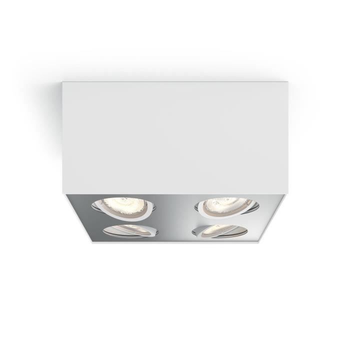Philips myLiving 5049431P0, Surfaced lighting spot, 4 ampoule(s), LED, 4,5 W, 2000 lm, Blanc