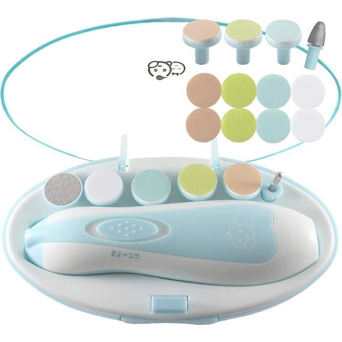 Lime à Ongles Électrique pour Bébé, SPECOOL 20 en 1Kit de Tondeuse à Ongles pour Nouveau-Nés Enfant et Adulte