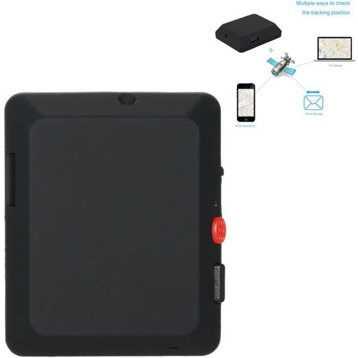 Mini Traceur Intelligent GPS GSM Carte SIM Véhicule SOS Alarme Anti-Perte Noir