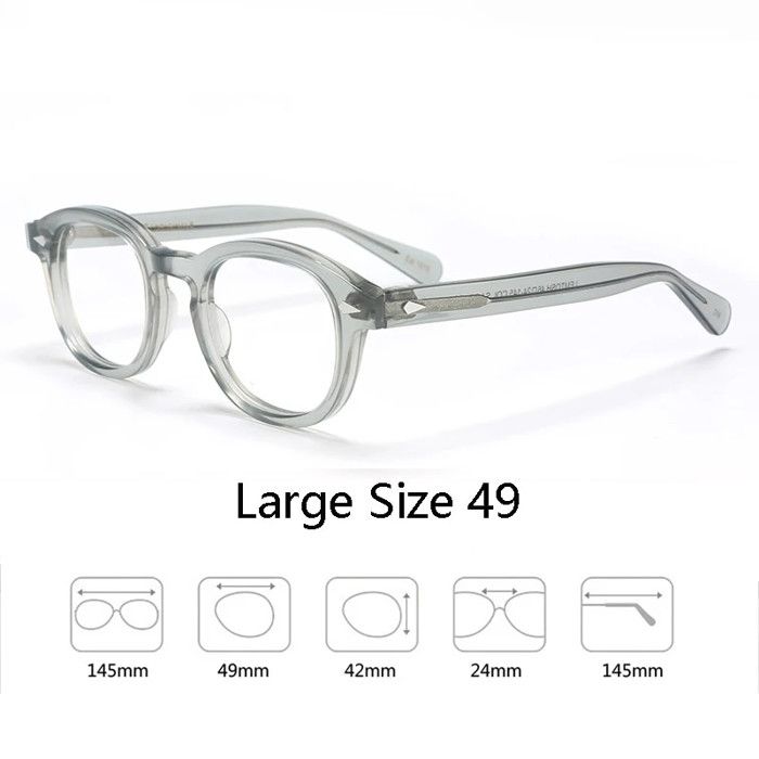 Lunettes De Soleil Johnny Depp FP Depp 9 - Noir Brillant, Verres Verts - Acétate Italien