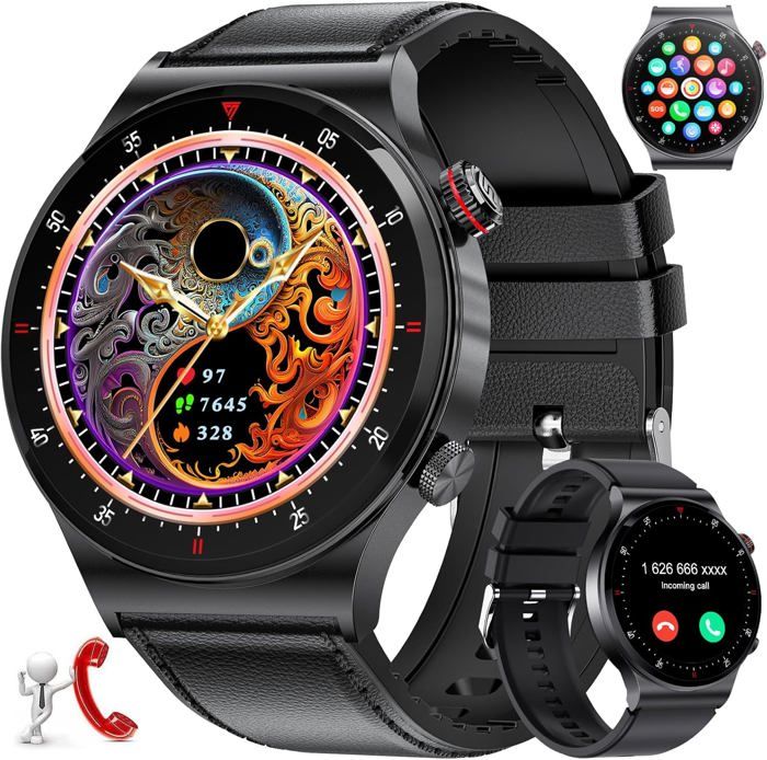 Montre Connectée Pour Hommes Et Femmes, écran Tactile, Moniteur D Physique Etanche Ip67 Bluetooth Meteo 2021