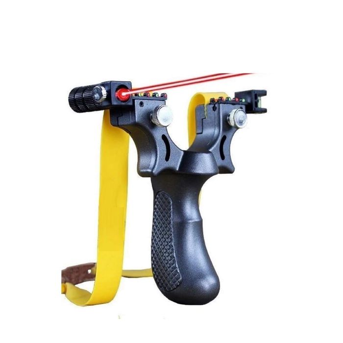 Fronde Lance-pierre Pro Nature Pro En Alu + Lampe Laser + 200 Billes + Accessoires