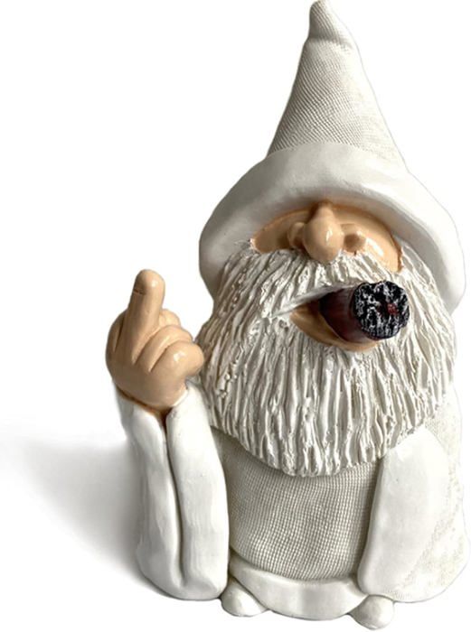 Statuette Nain De Jardin En Métal - Effet 4D - Décoration Extérieure