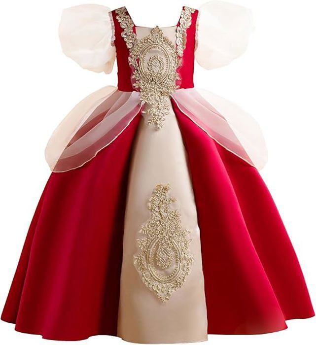Robe Fille Noël | Robe Longue En Laine Pour Enfants 3 à 12 Ans | Tenue Fête, Mariage, Occasion Spéciale