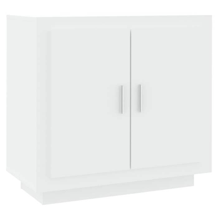 Buffet - Ingénier - 80x40x75 cm - Bois dingénierie - 2 portes - Blanc Buffet - Ingénier - 80x40x75 cm - Bois dingénierie - 2 portes - Blanc