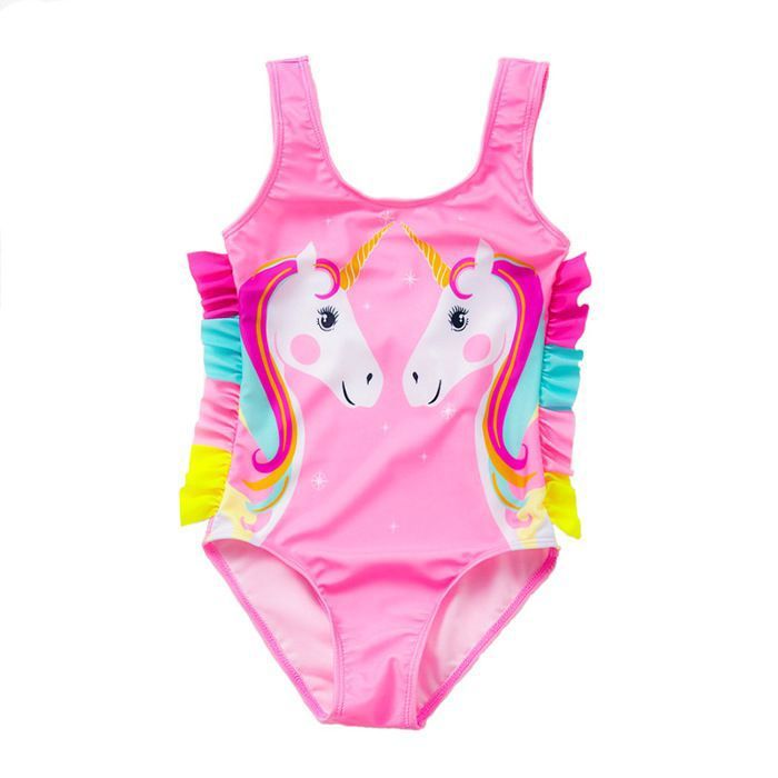 Maillot De Bain 2 Pièces Pour Fille – Taille Haute, Confortable Et Anti-UV – Idéal Piscine Et Plage