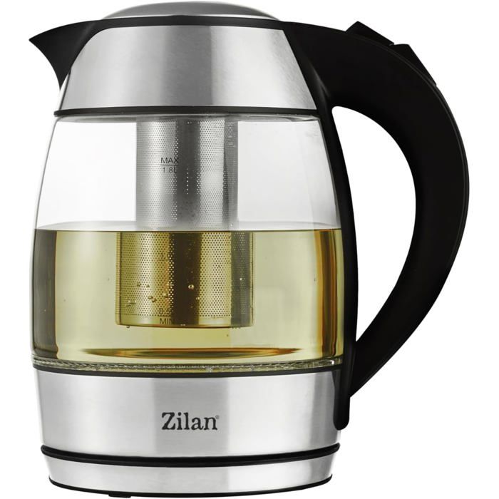 Esperanza Bouilloire en verre et acier inoxydable - 1,7 l - 2200 W - Sans fil - Éclairage LED bleu Esperanza Bouilloire en verre et acier inoxydable - 1,7 l - 2200 W - Sans fil - Éclairage LED bleu