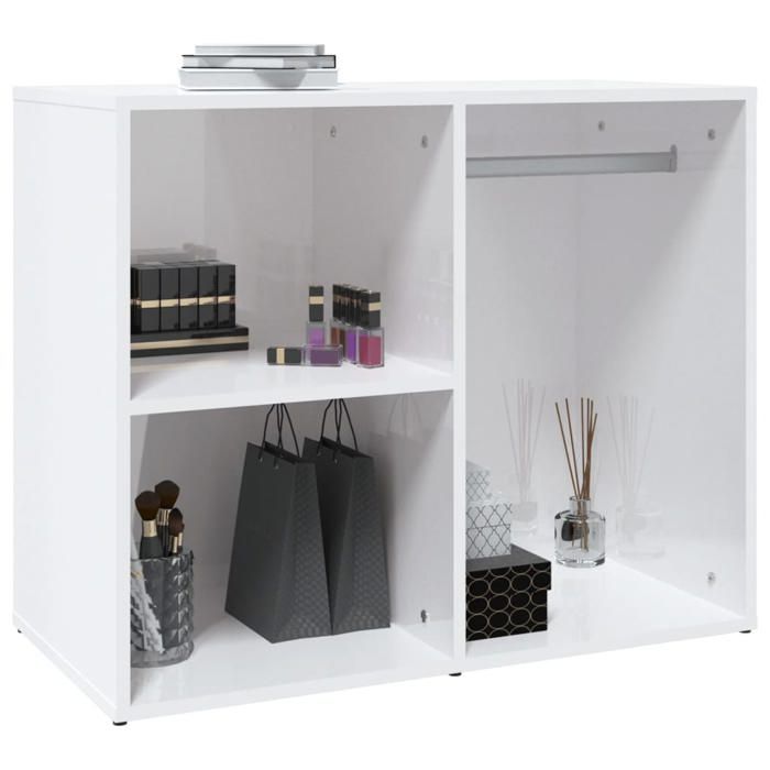 Promotion mai * Armoire de dressing Blanc brillant 80x40x65cm EU7092808852