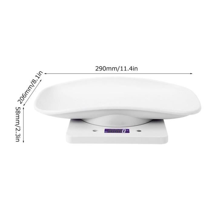 YOSOO 10kg / 1g petite échelle de poids numérique pour animaux de compagnie pour chats chiens outil de mesure balance de cu En