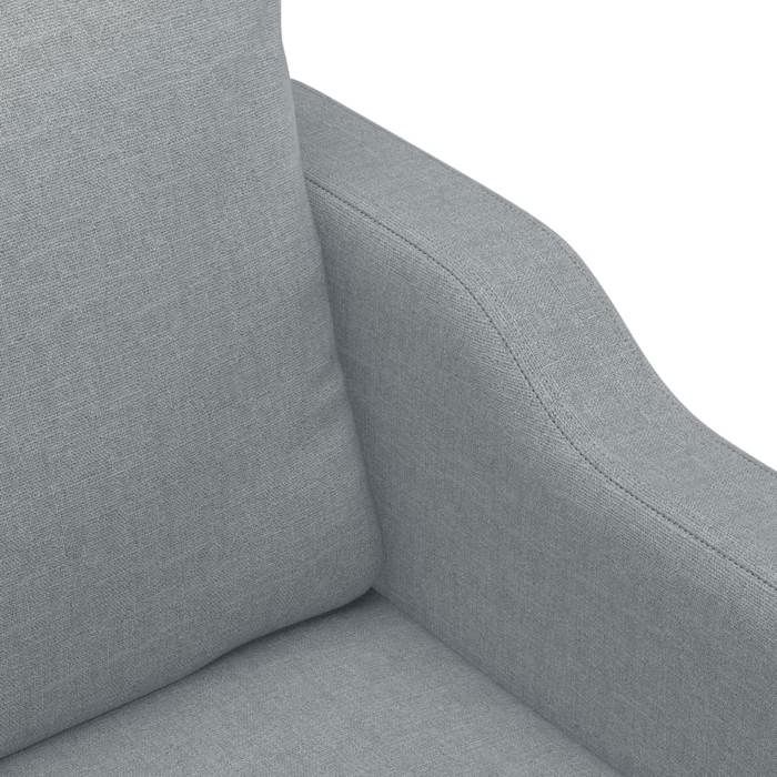 BURKE@ Fauteuil-Canapé 1 PLACE - Chaise simple - 1 personne - Gris clair 60 cm Tissu SS1628