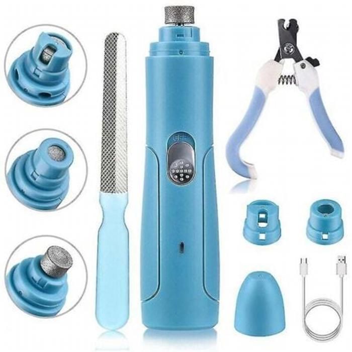 Kit de coupe-ongles pour animaux coupe-ongles électrique USB convient aux chats et aux chiens coupe-ongles automatique