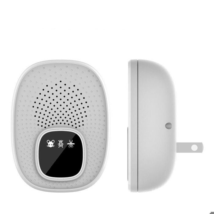 Répulsif à ultrasons anti souris puissant appareil ultrasonique basse fréquence dispositif anti rats cafards À brancher Blanc