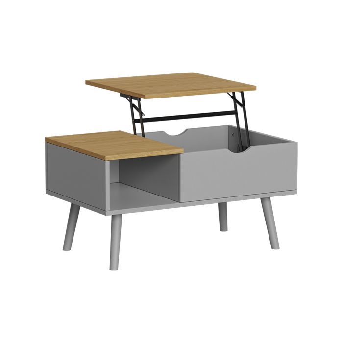 Table basse Stora 76x45cm avec fonction de levage Gris Vicco 56373 Table basse Stora 76x45cm avec fonction de levage Gris Vicco 56373