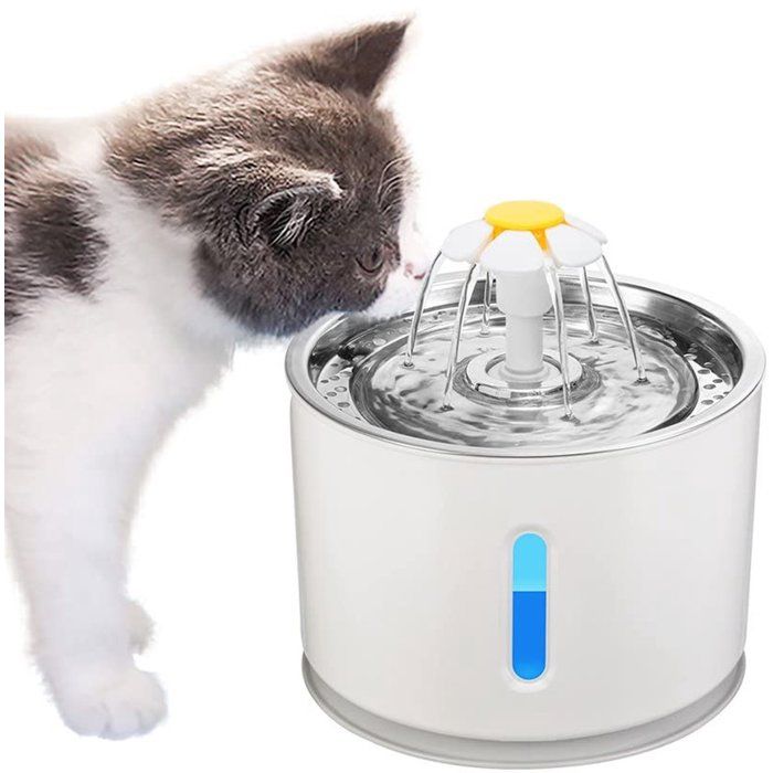 Gamelle pour chat - Distributeur deau pour chat et chien - 24 L - Arrêt automatique en cas de manque deau - Fontaine à eau pour