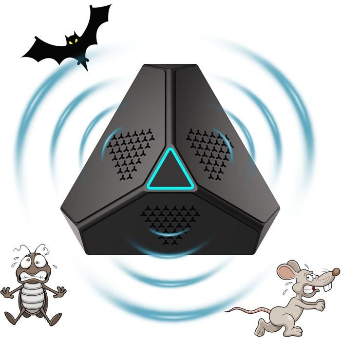 Répulsif ultrasonique pour rongeurs - Technologie ultrasonique 360°