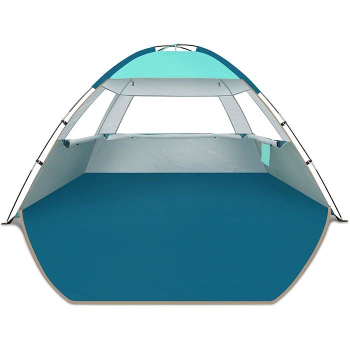 Tente de plage familiale anti-UV pour 3-4 personnes facile à installer et transporter
