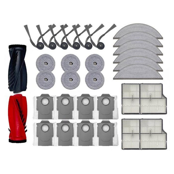 Accessoires pour Saros 10 : Brosse Latérale Principale Filtre HEPA Sac à Poussière Balai-Serpillière
