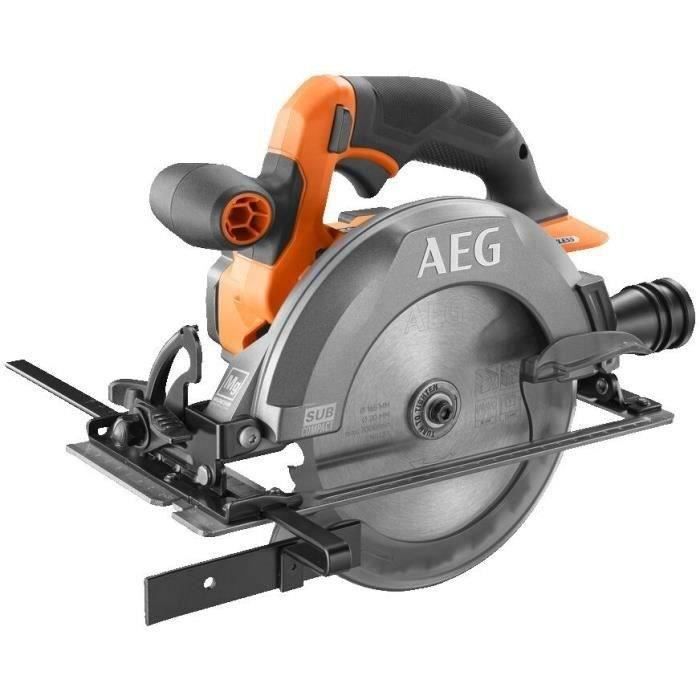 AEG - Scie circulaire 165 mm SUBCOMPACT 18V BRUSHLESS 5000 tr/min sans batterie ni chargeur en carton - BKS18SBL-0
