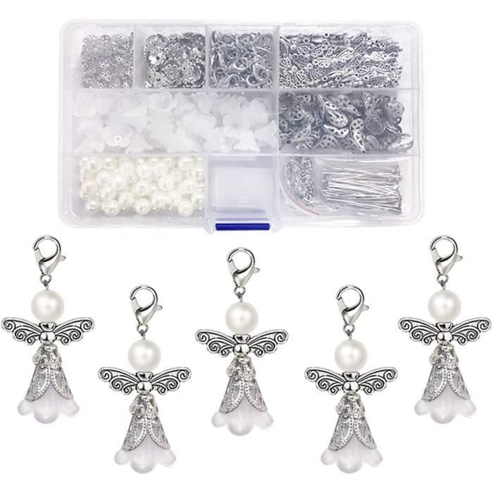 Lot De 40 Pendentifs Breloques Bronze Ailes D'ange/oiseau - 18x5mm - Pour Création Bijoux
