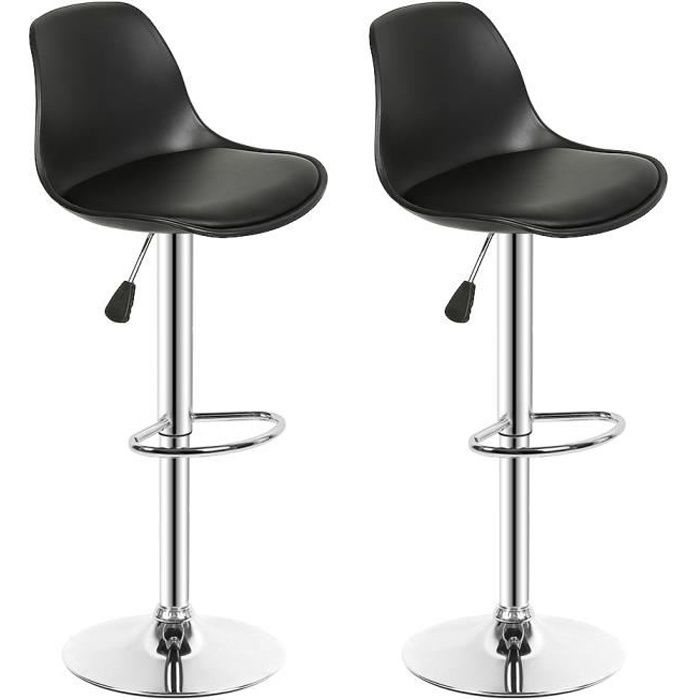 Tabourets De Bar Lot De 2 Pivotants Avec Dossier Hauteur 76 Cm Creme Ekho M25199912 Tabourets De Bar Lot De 2 Pivotants Avec Dossier Hauteur 76 Cm Creme Ekho M25199912