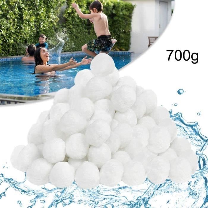 Balle Filtrante Piscine,700g Balles Filtrantes Pour Systèmes De Filtre A Sable Piscine Remplacer