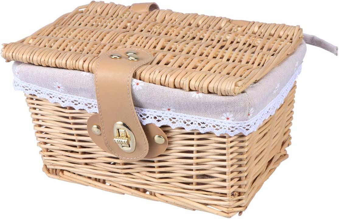 Panier En Osier Pour Papier Toilette - Rangement 6 à 9 Rouleaux, Salle De Bain, Jacinthe D'Eau - 7