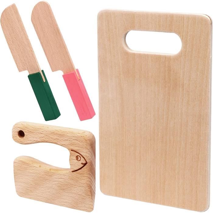 Lot 13 Couteaux Cuisine Enfants En Plastique Sécurité – Set Montessori Avec Planche & Éplucheur