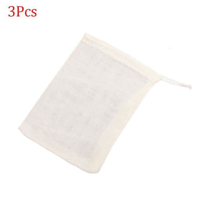 Kit De 3 Sachets Filtres Réutilisables En Nylon - Petit, Moyen, Grand - Pour Lait Végétal, Bouillons