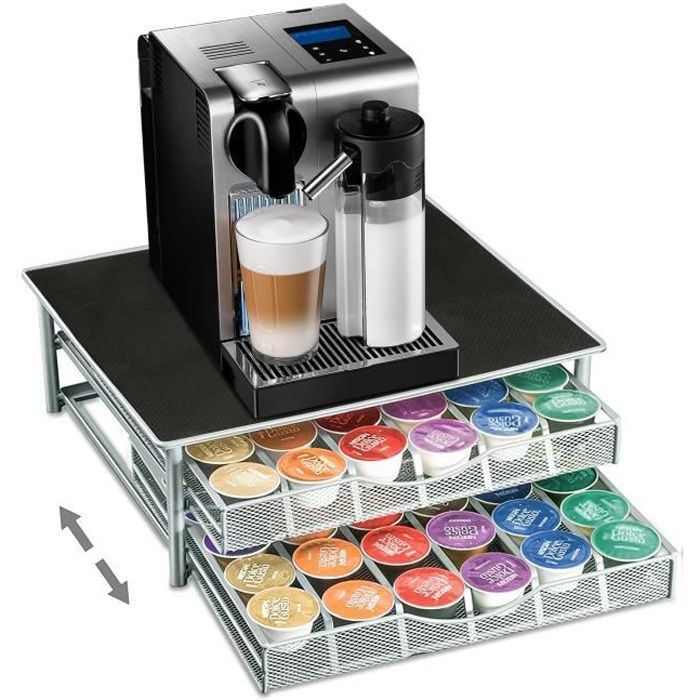 Porte dosette dolce gusto essentielb pour 24capsules dolce gusto acier chromé Es