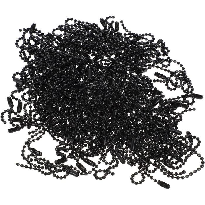 Pack De 4 Crochets à Chaîne à Billes #6 - Fixation Rapide Nickelée - Laiton