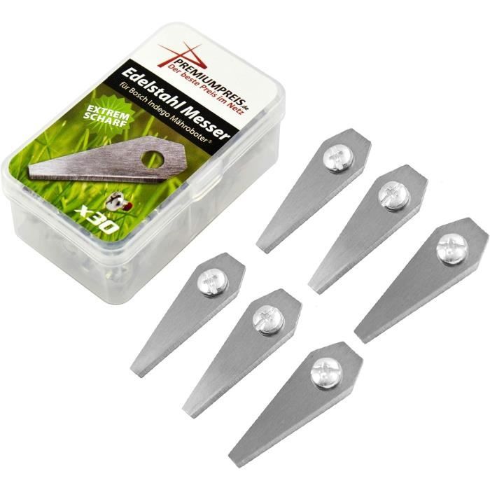 FourShow Plaque 6 Lames Mise à Niveau Compatible Bosch Indego XS300 S350 S400 S500 M700 - Disque Lames Robot Tondeuse
