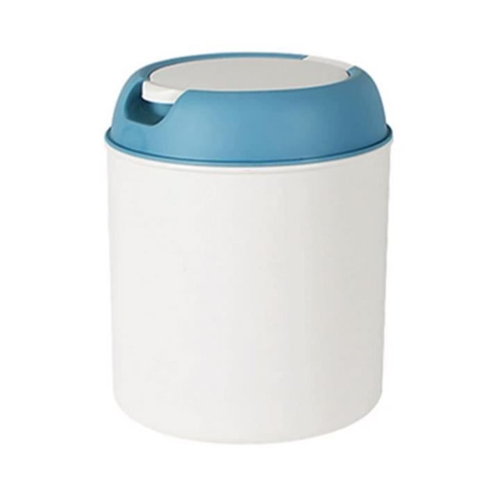 Petite poubelle de bureau avec couvercle, mini poubelle mignonne avec couvercle à pression, adaptée aux comptoirs de bureau et de cuisine (blanche) | Leroy Merlin Petite poubelle de bureau avec couvercle, mini poubelle mignonne avec couvercle à pression, adaptée aux comptoirs de bureau et de cuisine (blanche) | Leroy Merlin
