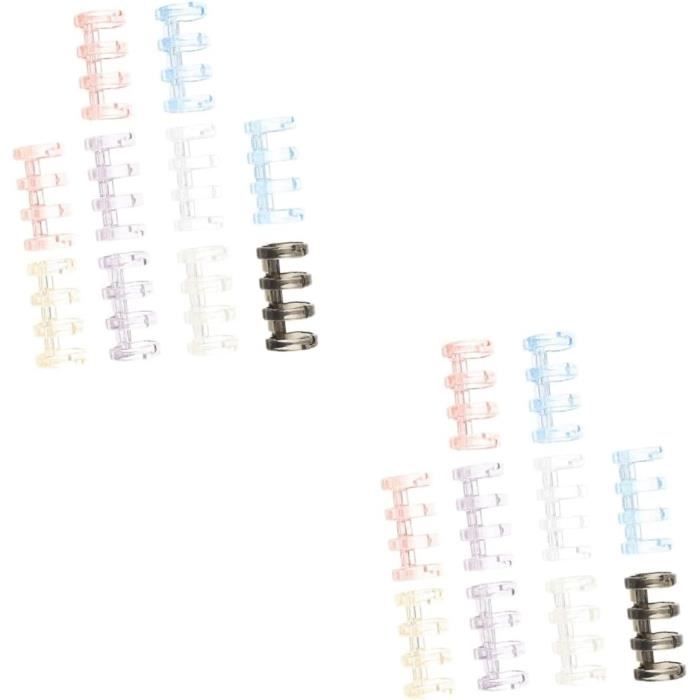 50 Anneaux Métalliques De Reliure 25mm - Nickelés Pour Carnets, Albums, Planificateurs DIY