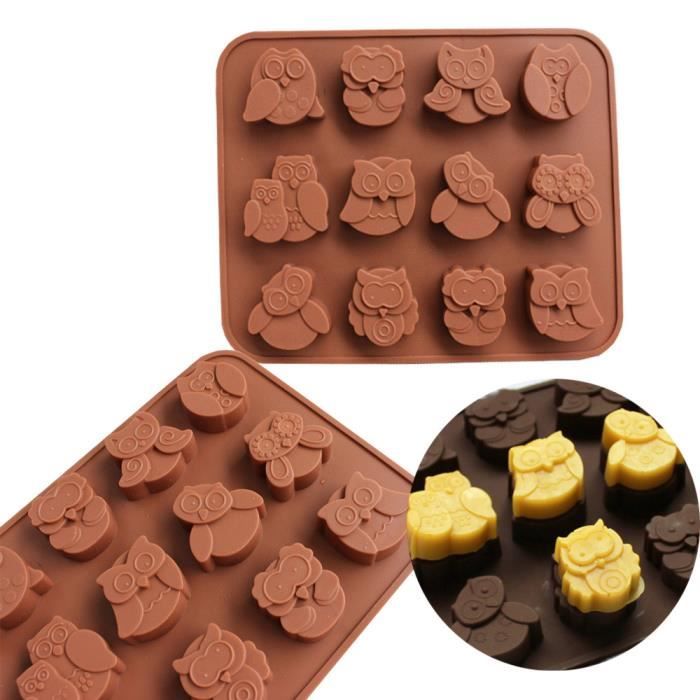 12 Hibou Silicone Gateau Pain Chocolat Gelee De Bonbons De Cuisson Moule Craft Gateau Moule Cdiscount Maison