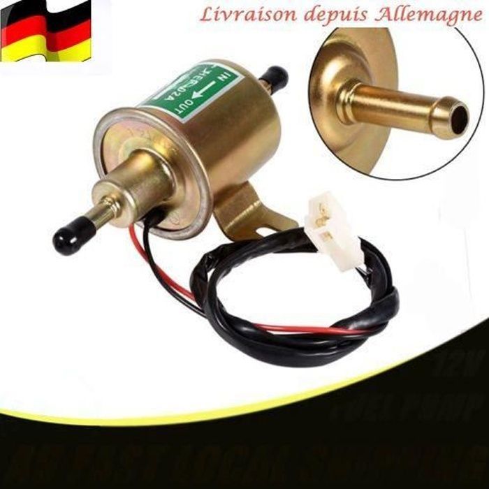 Pompe à carburant universelle et électronique 12 V Compatible avec essence et diesel