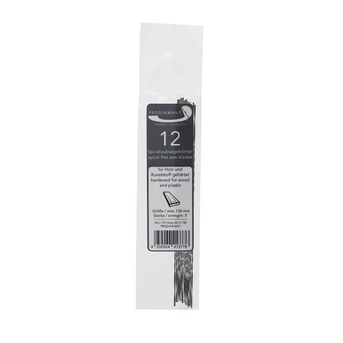 Lames Scie Chantourner PRODIAMANT - Lot De 12 Lames Taille 1 Pour Bois Et Plastique