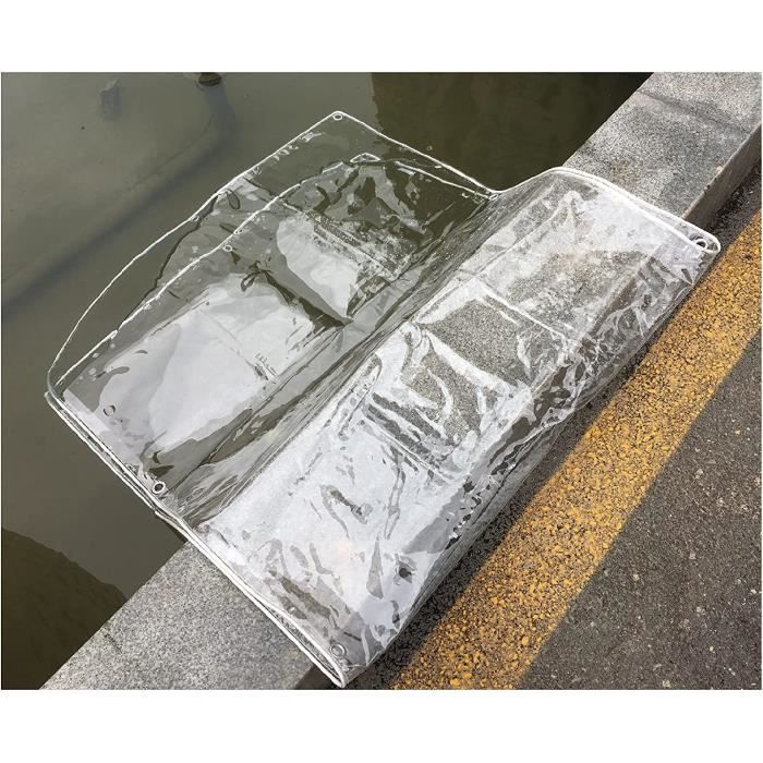Bâche étanche PVC 550 G/m² - Œillets Métalliques Tous Les 50 Cm, Résistante Aux UV Et Déchirure - Pour Protection Extérieure, Chantier, Voiture - 11