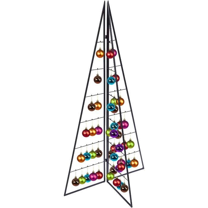 Sapin De Noël Pliable Pop Up Slim 1.5m Doré - Arbre Artificiel Pré-Éclairé USB Avec Base Stable