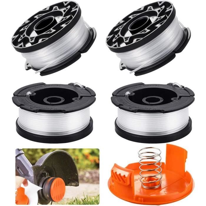 4Pcs Bobines Fil Pour Tondeuse à Gazon - 18V/24V/40v/60v/80V