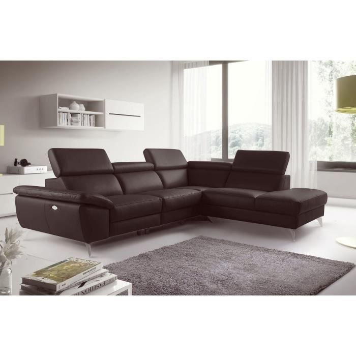 Canapé dangle relax en 100% tout cuir épais de luxe
