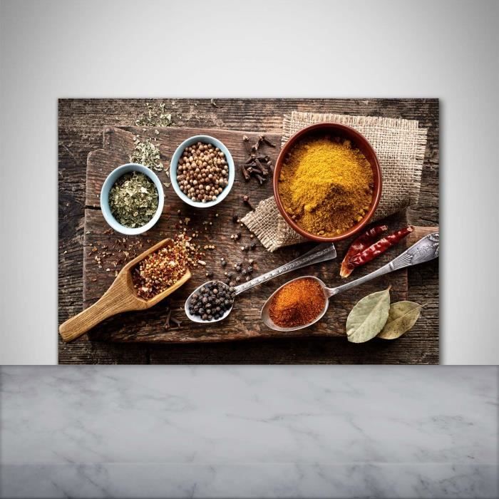 Coloray Crédence De Cuisine Dosseret En Verre Trempé 140x70cm