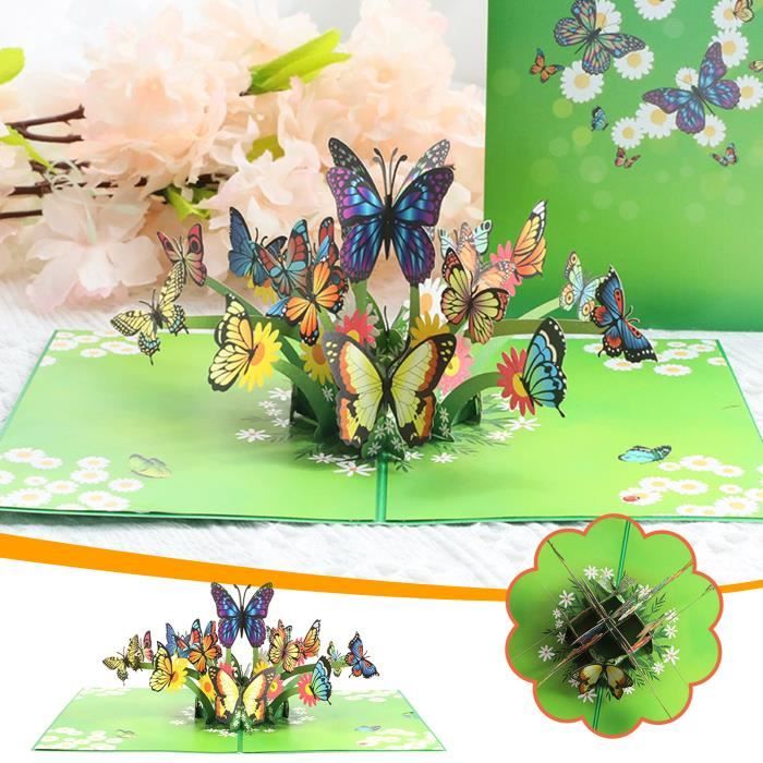 Lot De 12 Papillons Volants Magiques – Carte Surprise – Couleurs Aléatoires – Idéal Pour Anniversaire Et éducation